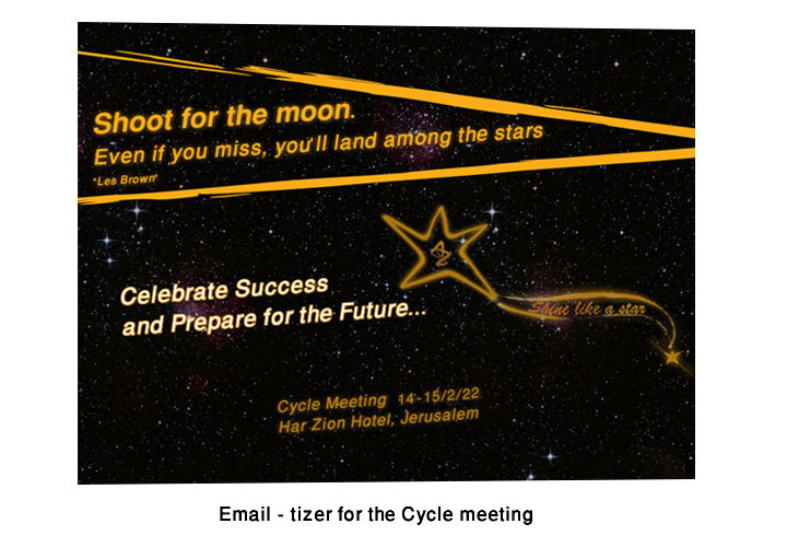 Cycle meeting event branding for Astra Zeneca pharmaceutical company